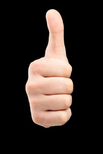 A male hand giving a thumb up — Stock Photo, Image