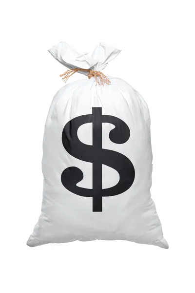 Teljes táska minket dollár jel — Stock Fotó