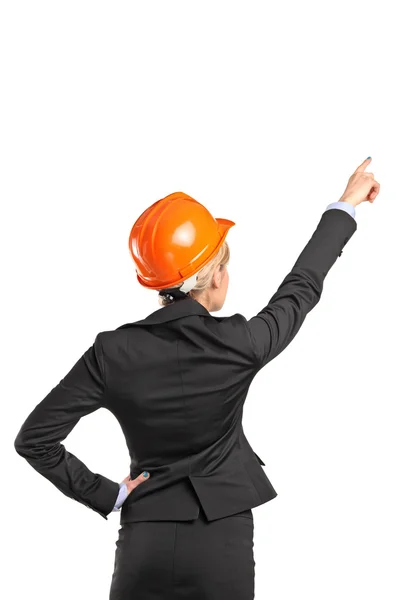 Forewoman in black suit — Stock Photo, Image