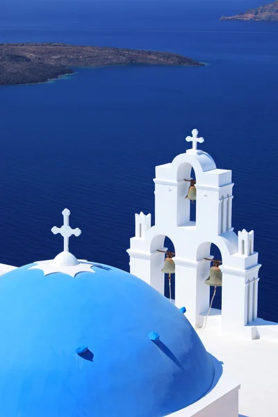 Igreja cúpula azul St. Spirou — Fotografia de Stock