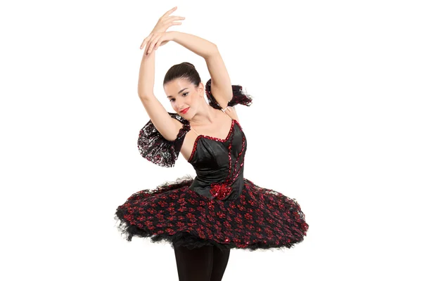 Eine Ballerina-Tänzerin posiert im Ballett — Stockfoto