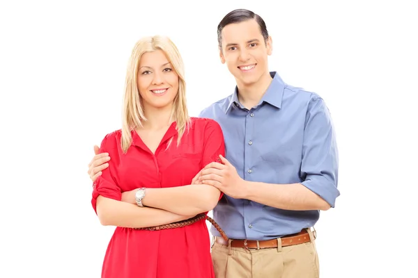 Young smiling couple — Stock Photo, Image