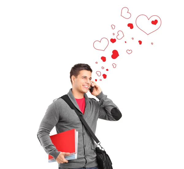 Junge spricht für die Liebe — Stockfoto