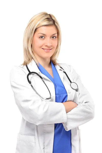 Fiducioso medico femminile — Foto Stock