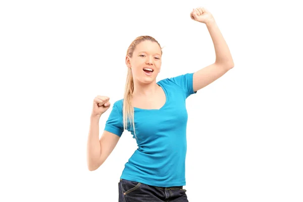 Happy young female — Stock Photo, Image