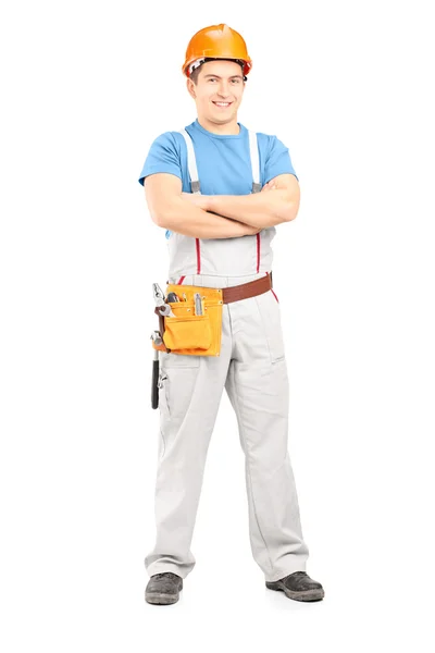 Selbstbewusster Reparateur in Uniform — Stockfoto