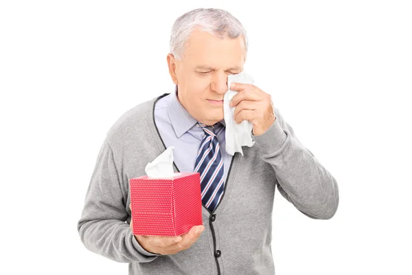 Gentleman crying — Stock Photo, Image