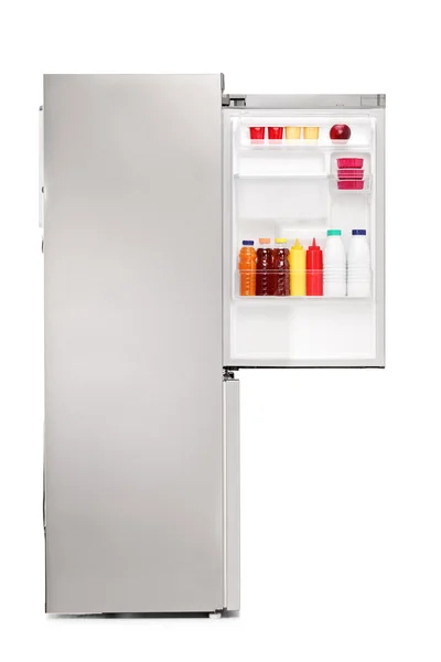 Open fridge full of products — Stock Photo, Image