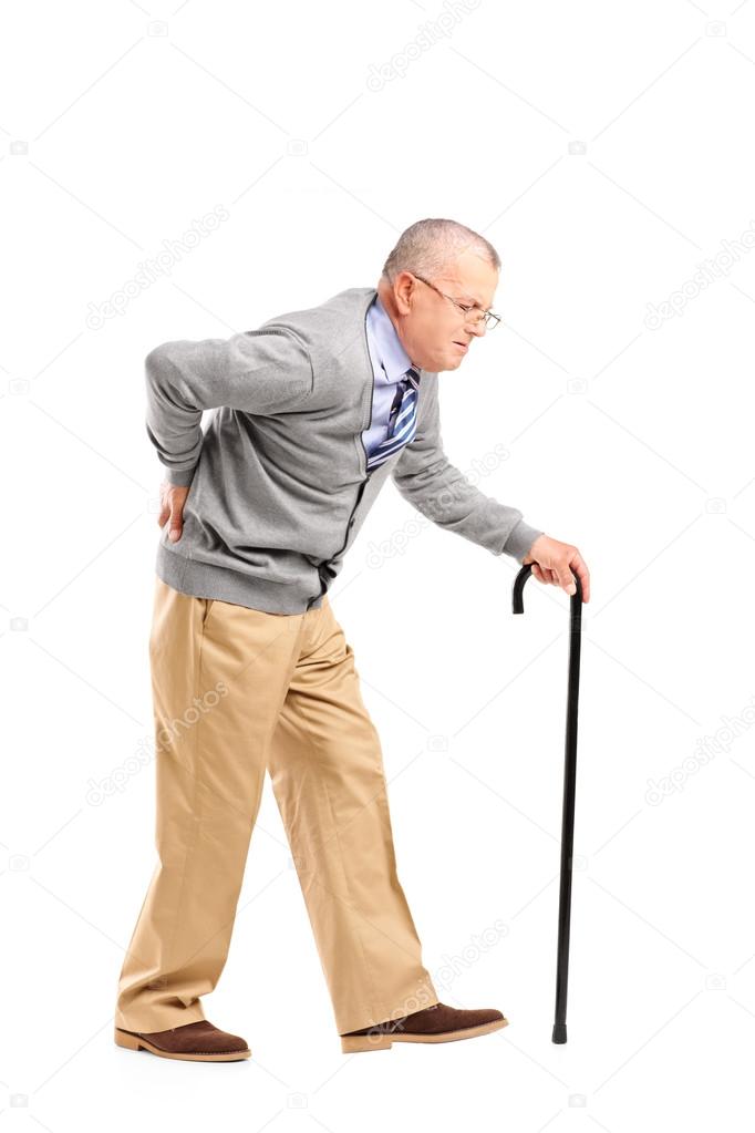 Senior gentleman walking with cane Stock Photo by ©ljsphotography 45870529