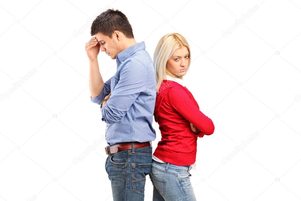 Couple after having argument