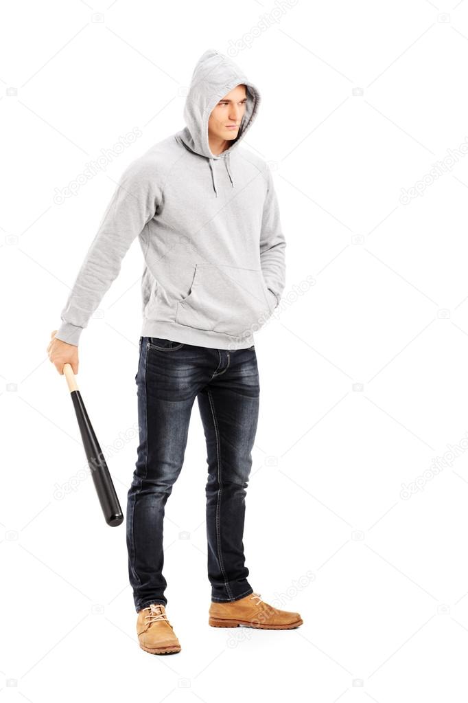 Guy with baseball bat