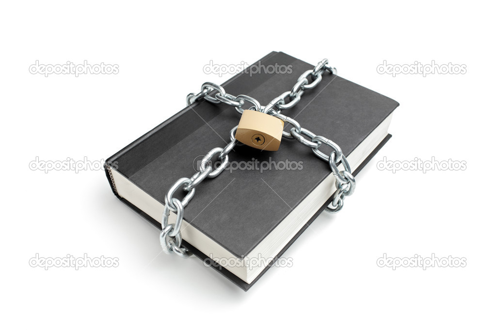 Heavy chain around book