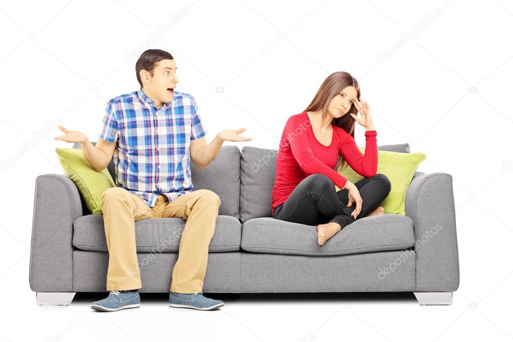 Couple during an argument