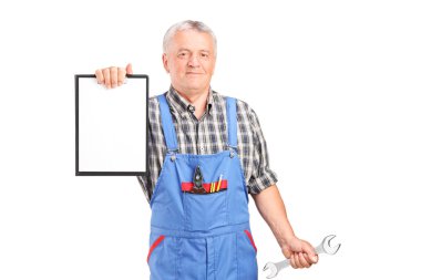 mekanik holding İngiliz anahtarı ve Pano