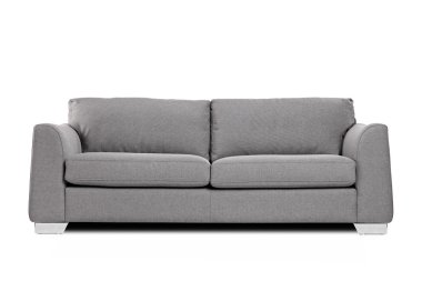 Grey modern sofa clipart
