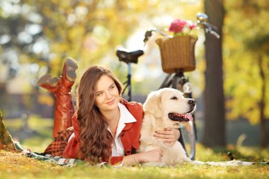kadın ile köpek parkı
