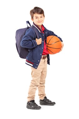 liseli basketbol tutmak sırt çantası ile