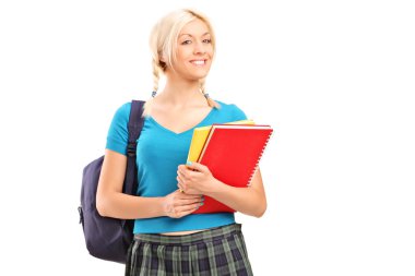 okul kız holding kitaplar