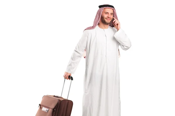 Arabiska turist redovisade resväska — Stockfoto