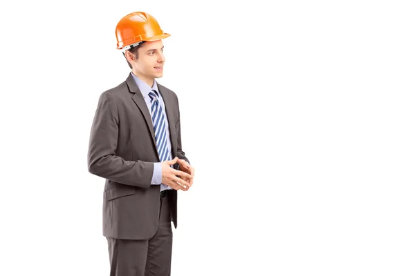 Engineer during discussion — Stock Photo, Image
