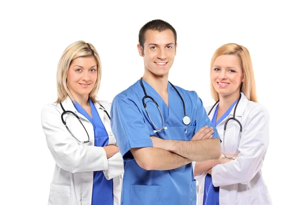 Medical doctors with stethoscopes — Stock Photo, Image