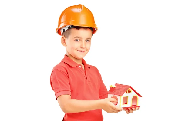 Child with helmet — Stock Photo, Image