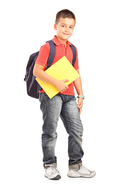 Niño de escuela feliz — Foto de Stock