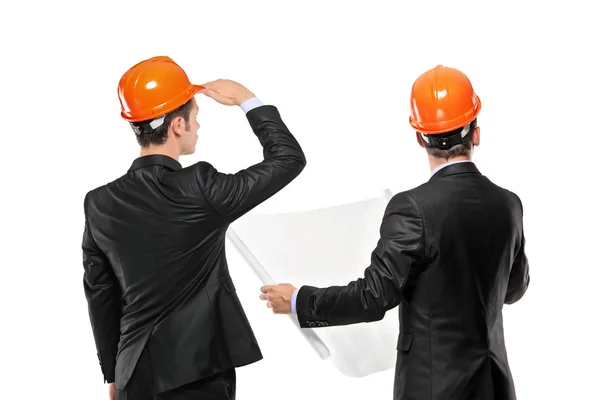 Foremen interacting together at meeting — Stock Photo, Image