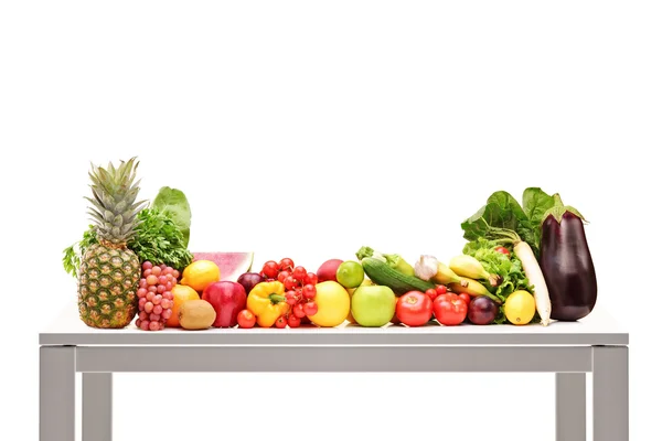 Pile of fruits on table — Stock Photo, Image