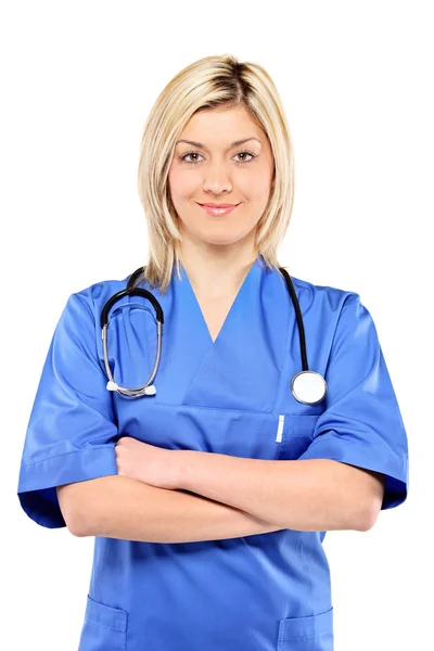 Female doctor with stethoscope — Stock Photo, Image