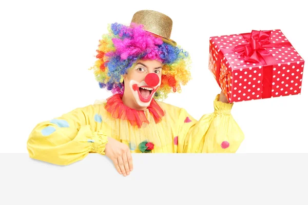 Клоун з веселим виразом — стокове фото