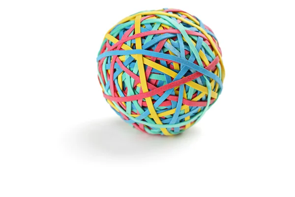 Colorful rubber band ball — Stock Photo, Image