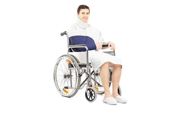 Disabled patient in wheelchair — Stock Photo, Image