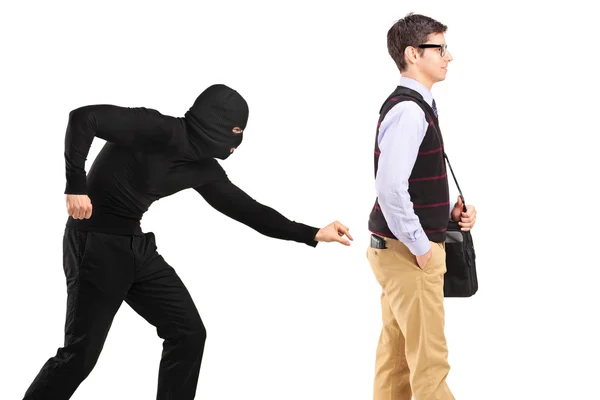 Pickpocket trying steal wallet — Stock Photo, Image