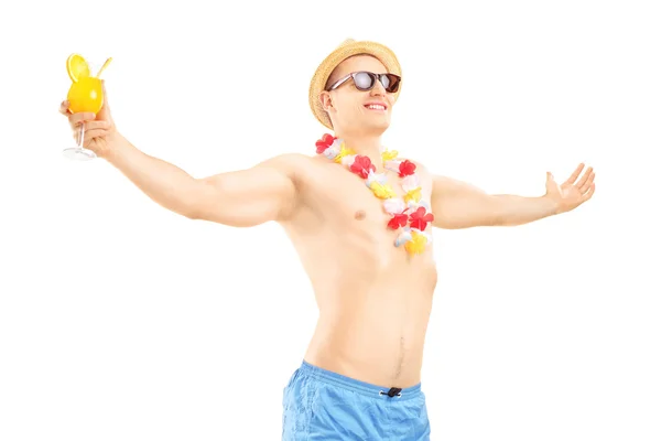 Male spreading his arms — Stock Photo, Image