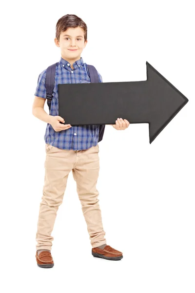 Boy holding arrow — Stock Photo, Image