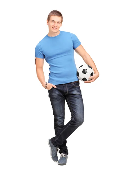 Man holding a ball — Stock Photo, Image