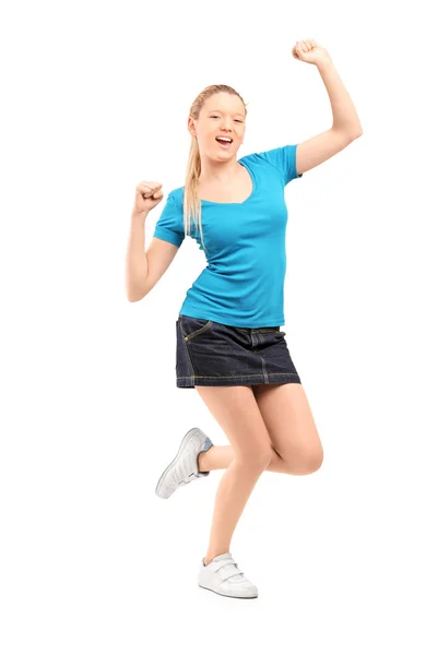 Excited and happy female — Stock Photo, Image