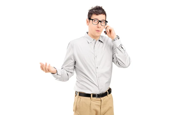 Hombre hablando por teléfono — Foto de Stock