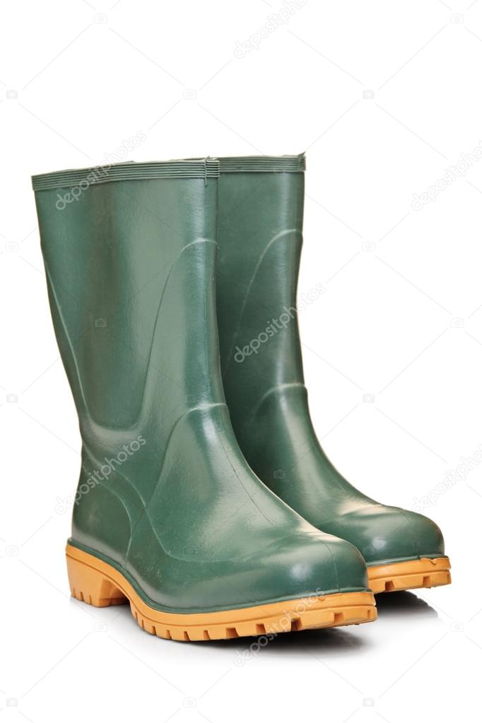 Green rubber boots Stock Photo by ©ljsphotography 45881975