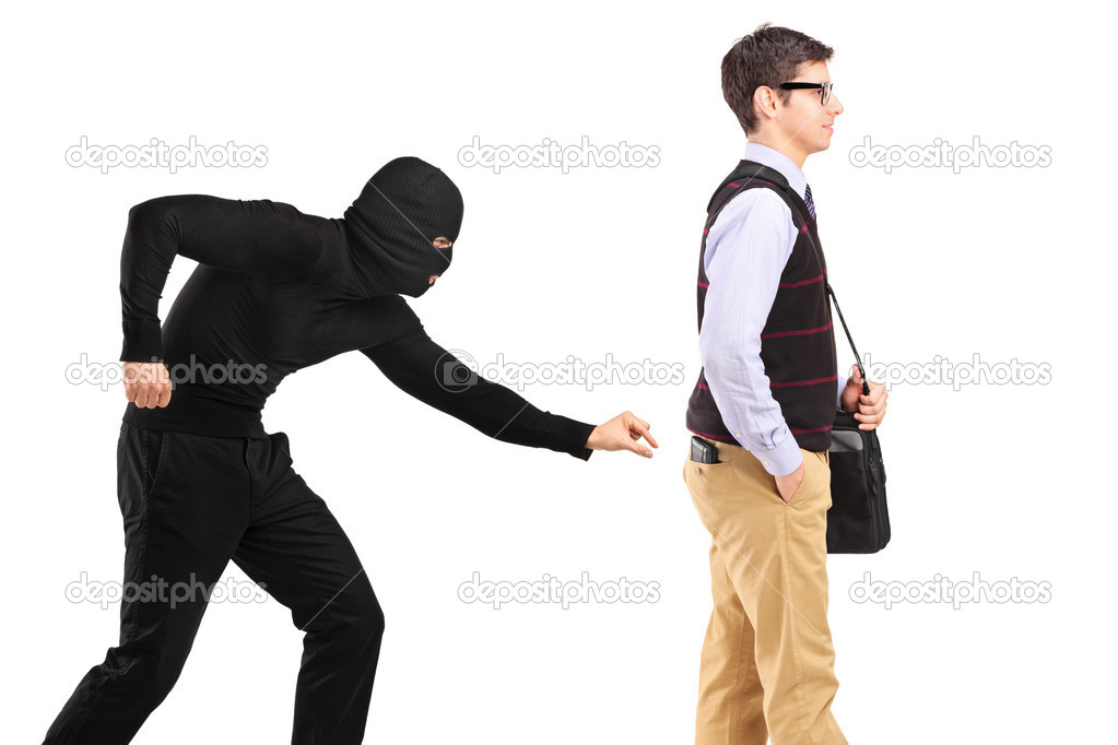 Pickpocket trying steal wallet