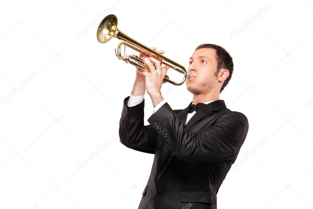Man playing trumpet Stock Photo by ©ljsphotography 45889917