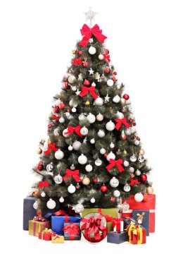 Noel ağacı ve hediye kutuları