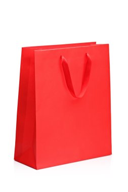 Kırmızı alışveriş çantası