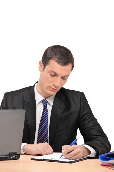 Businessman signing document — Stock Photo, Image