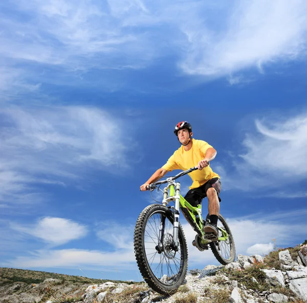Downhill mountain bikes Stock Photos, Royalty Free Downhill mountain