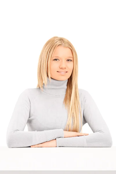 Blond woman posing — Stock Photo, Image