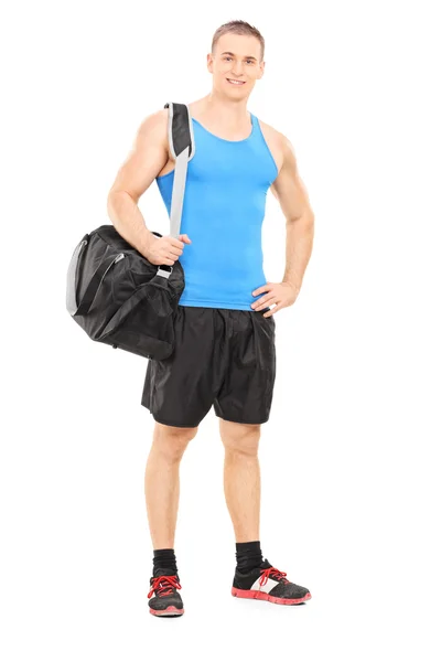 Handsome male athlete posing — Stock Photo, Image