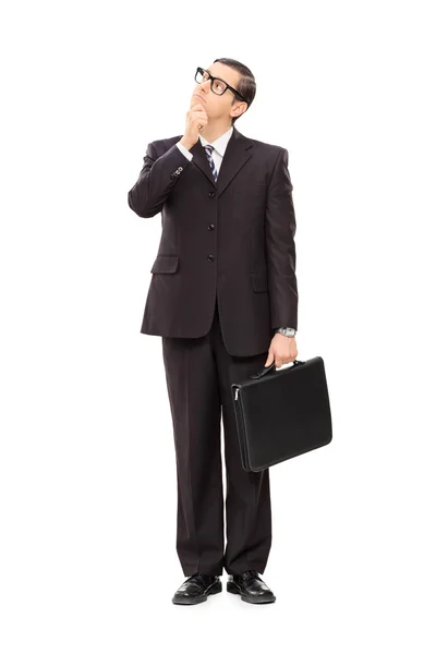 Young businessman deep in thought — Stock Photo, Image