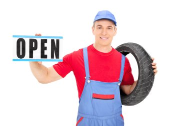 erkek mekanik holding açık işareti